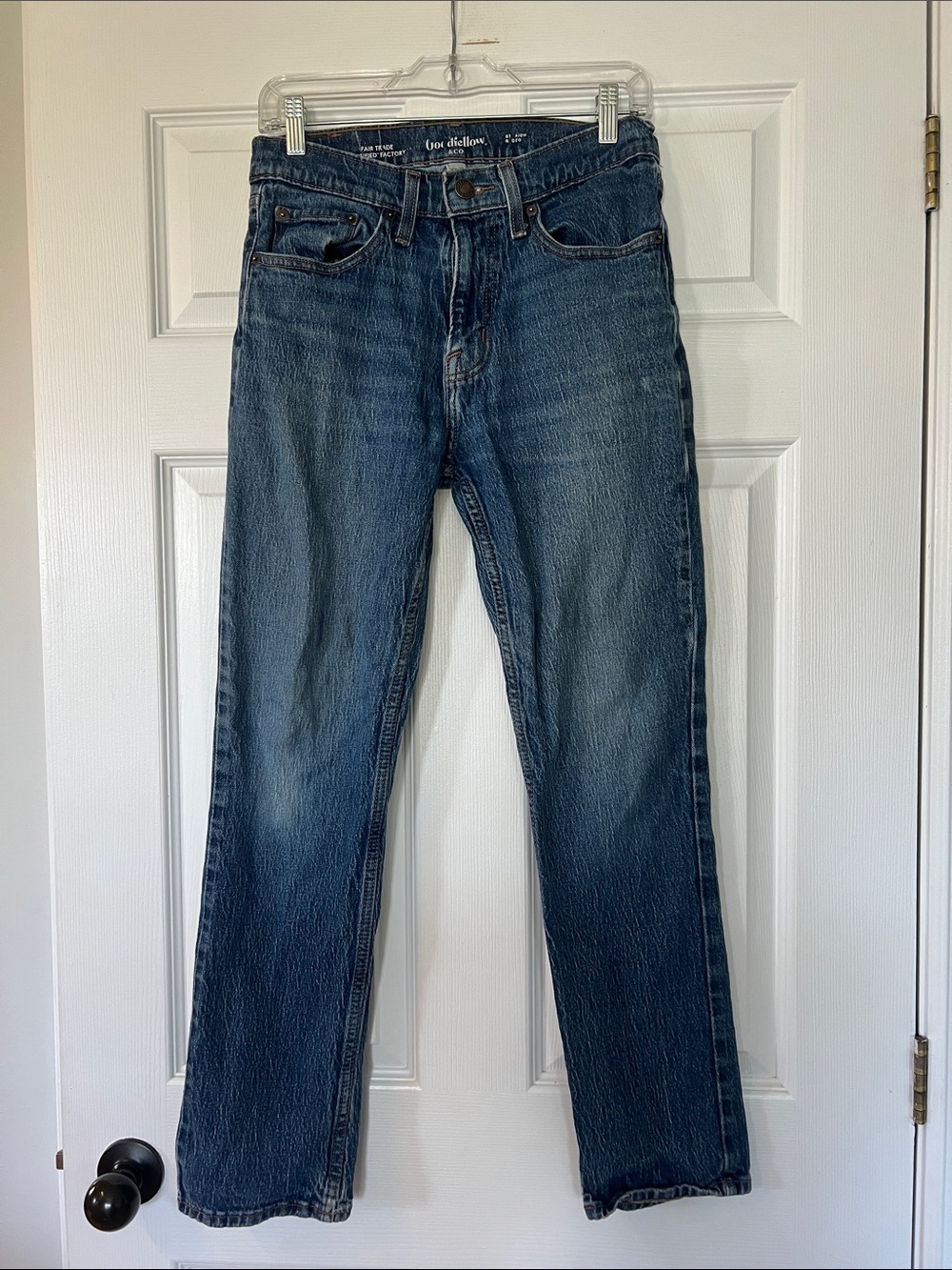 Goodfellow & Co Medium-Dark Blue Straight Leg Jeans